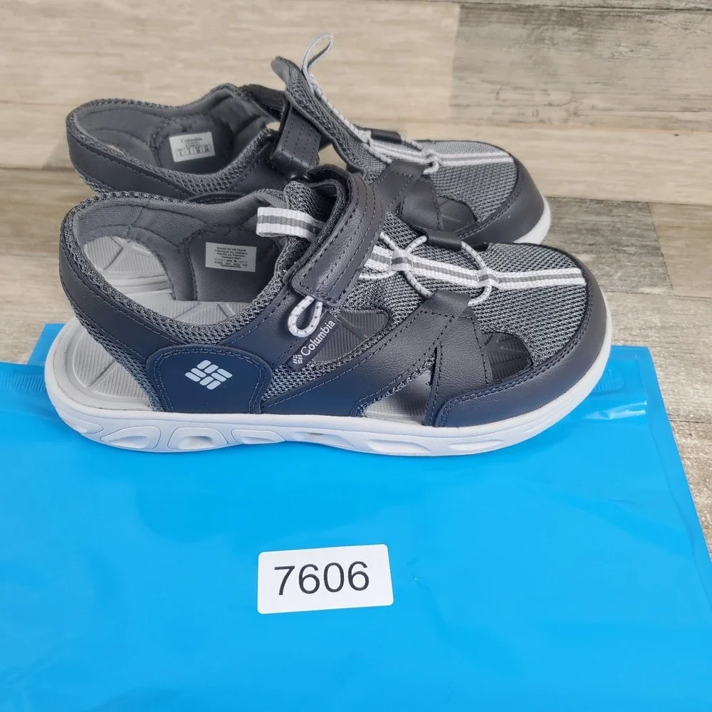 Columbia Techsun Wave Kids Sandal Sz 6 Shark Gary ICE Round‎ Toe Slingback